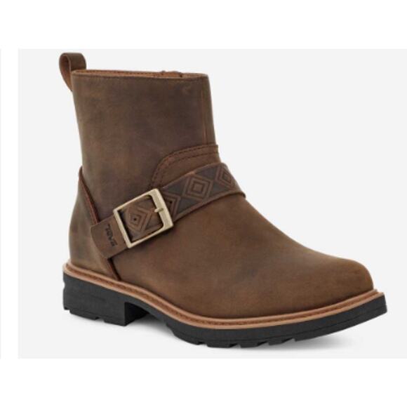 NEW IN BOX Teva Rowena Buckle Boots, Brown, Women's 9 - Picture 3 of 9